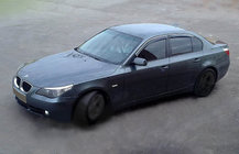 BMW 5 Series E60/E61 2003-2010 Deflettori Finestrini (4 pz, SIM Cromo) foto 1