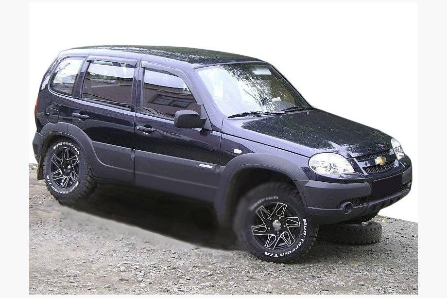Chevrolet Niva 1998-2020 Deflettori Finestrini (4 pz, SIM) Image