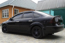 Ford Focus II 2005-2008 Deflettori Finestrini SD/HB (4 pz, SIM) foto 1