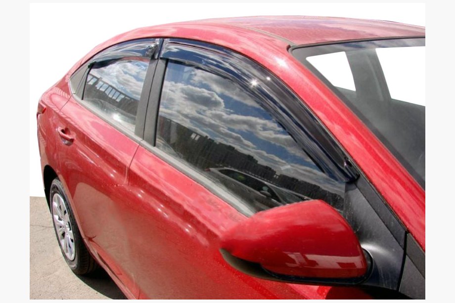 Hyundai Accent 2017-2023 Deflettori Finestrini (4 pz, SIM) Image