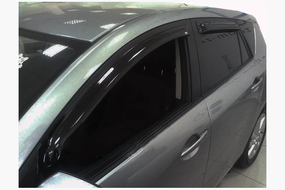 Mazda 3 2009-2013 Deflettori Finestrini HB (4 pz, SIM) Image