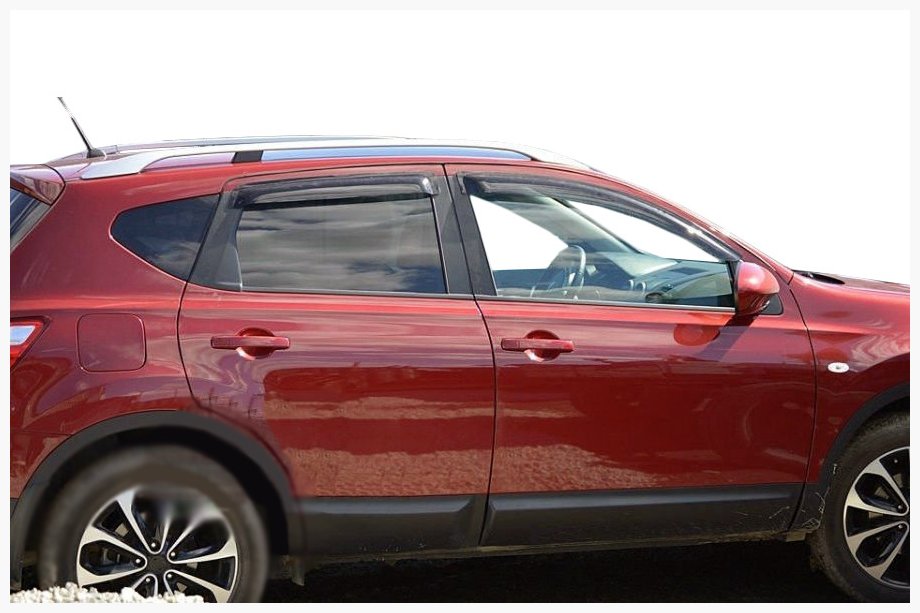 Nissan Qashqai 2010-2014 Deflettori Finestrini (4 pz, SIM) Foto 1