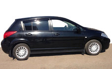 Nissan Tiida 2004-2011 Deflettori Finestrini HB (4 pz, ANV) foto 1