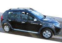 Renault Sandero 2007-2013 Deflettori Finestrini (4 pz, SIM) foto 1