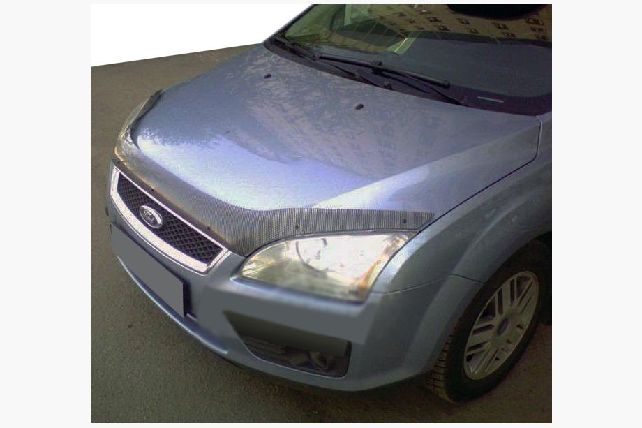 Ford Focus II 2005-2008 Deflettore cofano effetto carbonio (SIM) Image
