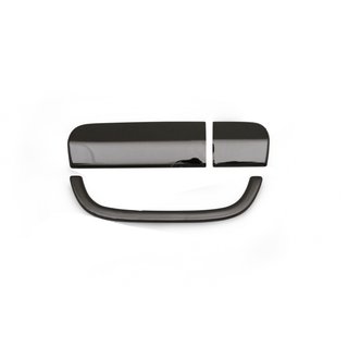 Cover maniglia porta posteriore Cromo nero (acciaio inox) Mercedes Viano 2004-2014 foto 1