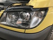 Mercedes Sprinter W901/902/903/904/905 1995–2006 Palpebre fari (nere, ABS, 2000-2006) Nero Opaco foto 1