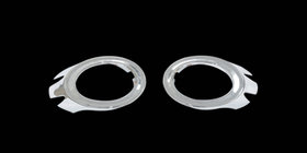 Audi A6 C6 2004-2011 Coperture cromate per fendinebbia (2 pz, plastica) foto 1