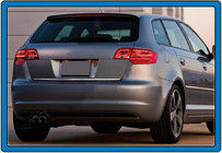 Audi A3 2012-2020 Modanatura bagagliaio acciaio inox foto 2