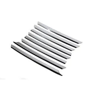 Coperture griglia cromate Cofano inclinato (8 pz, acciaio inox) foto 4