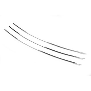 Inserti griglia paraurti Cofano Dritto (3 pz, Acciaio Inox) Volkswagen T4 Caravelle/Multivan 1990–2003 foto 2