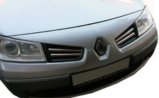 Renault Megane II 2004-2009 Coperture Griglia Cromate (Modello 2006↗, 4 pz, Acciaio Inox) OmsaLine - Acciaio Inox Italiano foto 1