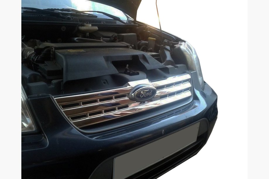 Ford Connect 2010-2013 Coperture griglia anteriore (acciaio inox) Carmos - Acciaio Inox Turco Image
