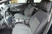 Ford Mondeo 2008-2014 Coprisedi Auto (Eco Pelle↗Tessuto, Premium) foto 1