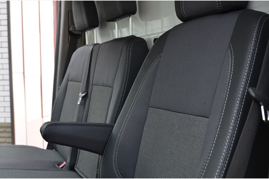 Volkswagen Crafter 2006-2016 Coprisedi Auto (Similpelle↗Tessuto, Premium) Foto 4