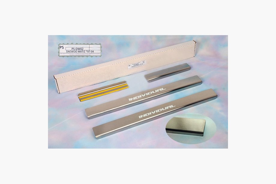 Daewoo Matiz 1998-2008 Battitacco Natanika Standard (4 pz, acciaio inox) Image