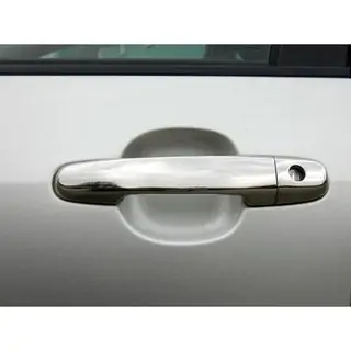 Coperture Maniglie Porta Cromate (4 pz, Acciaio Inox) foto 3