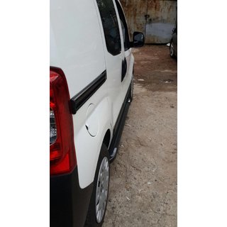 Pedane Laterali Rainbow Black (2 pz, Profilo in Alluminio) Fiat Fiorino/Qubo 2008-2024 foto 3
