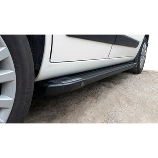 Pedane Laterali Rainbow Black (2 pz, Profilo in Alluminio) Fiat Fiorino/Qubo 2008-2024 foto 2