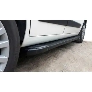 Pedane Laterali Rainbow Black (2 pz, Profilo in Alluminio) Citroen Nemo 2007-2017 foto 2