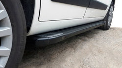 Citroen Nemo 2007-2017 Pedane Laterali Rainbow Black (2 pz, Profilo in Alluminio) foto 2