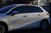 Citroen C-4 2010-2018 Coperture Maniglie Cromate (4 pz, Acciaio Inox) Carmos - Acciaio Inox Turco foto 7