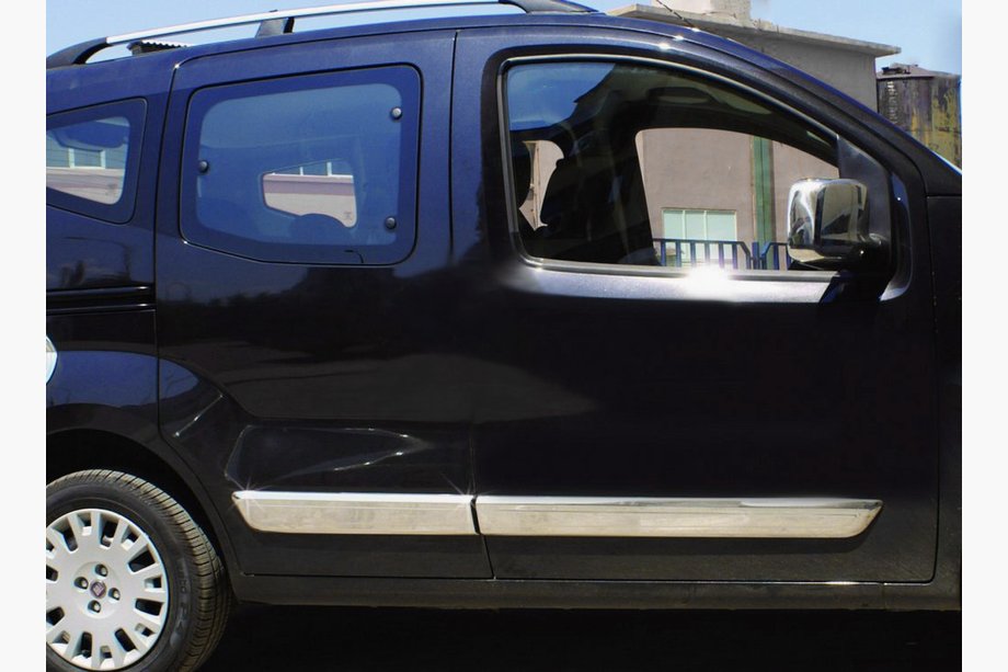 Citroen Nemo 2007-2017 Modanature Porte Acciaio Inox (4 pz) Image