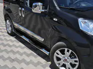 Citroen Nemo 2007-2017 Tubi Laterali (2 pz, Acciaio Inox) Ø60, con terminali in plastica foto 1