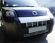 Citroen Nemo 2007-2017 Copertura griglia anteriore (15 pz, acciaio inox) foto 1