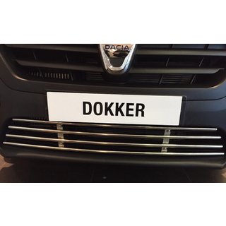 Griglia paraurti acciaio inox Dacia Dokker 2013-2022 foto 2