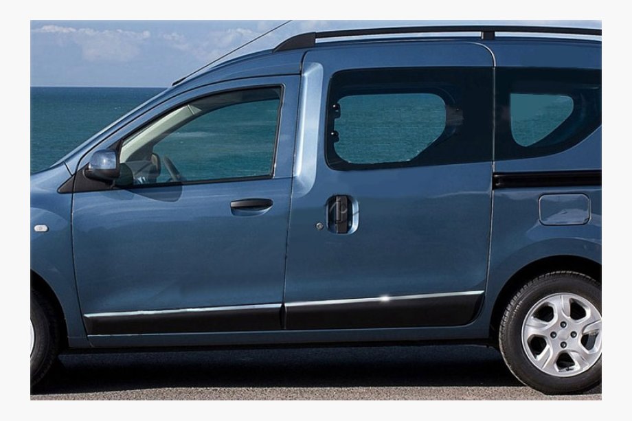 Dacia Dokker 2013-2022 Modanature porta acciaio inox (4 pz) Image
