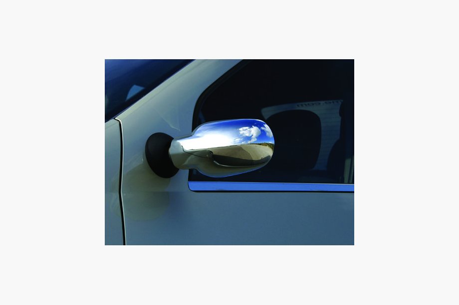 Dacia Logan I 2005-2008 Coperture specchietti complete (2 pz) OmsaLine - Acciaio Inox Italiano Foto 5