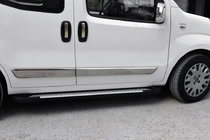 Fiat Fiorino/Qubo 2008-2024 Pedane Laterali Allmond Grey (2 pz, Alluminio) foto 1