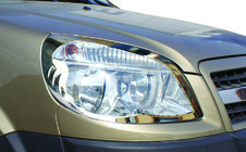 Fiat Doblo I 2005-2010 Coperture Fari (2 pz, Acciaio) foto 1