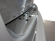 Volkswagen T5 Multivan 2003–2010 Protezione paraurti posteriore con inserti neri (acciaio inox) foto 1