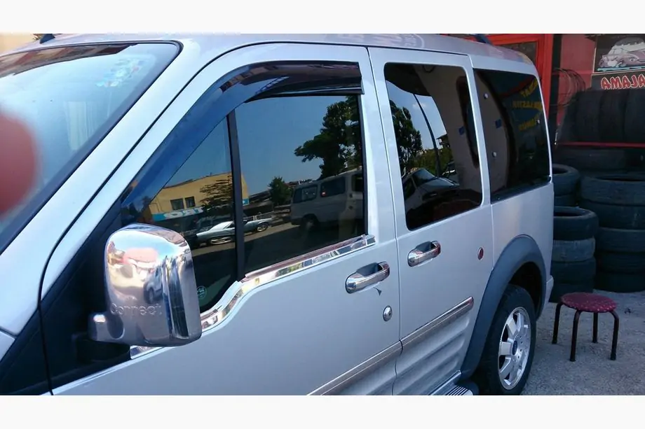 Ford Connect 2010-2013 Cornici esterne finestrini (2 pz, acciaio inox) Foto 2