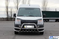 Ford Connect 2010-2013 Parabullbar con doppie barre WT003-Plus-2 (acciaio inox) foto 2