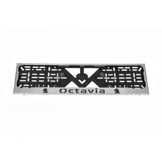 Cornice Targa Cromo (1 pz, Acciaio Inox) Skoda Octavia I Tour A4 1996-2010 foto 2