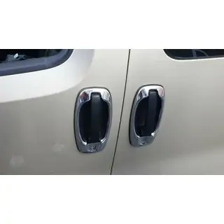 Coperture Cromate Attorno alle Maniglie delle Porte (4 pz, Acciaio Inox) foto 3
