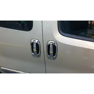 Coperture e cornici maniglie cromate (8 pz, acciaio inox) foto 4