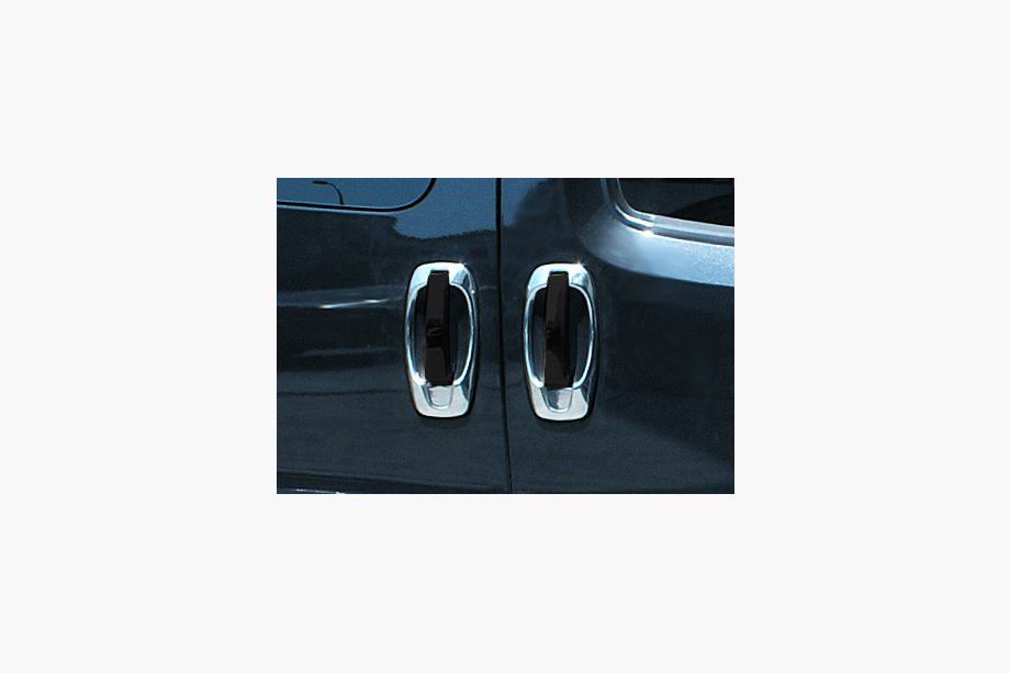 Fiat Doblo II 2010-2022 Coperture Maniglie Porta Cromate (4 pz, Acciaio Inox) Foto 2