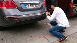 Fiat Linea 2006-2018 Protezione posteriore paraurti (2012↗, acciaio inox, 3 pz) foto 3