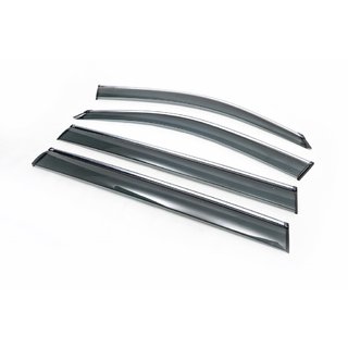 Deflettori finestrini con profilo cromato (4 pz, HIC) foto 1