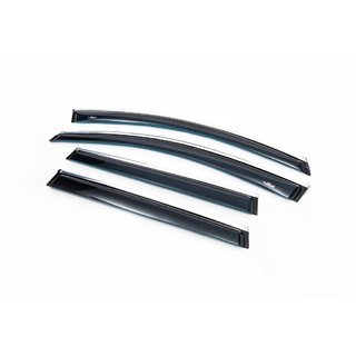Deflettori finestrini con modanatura cromata (4 pz, HIC) Volvo XC70 2007-2013 foto 1