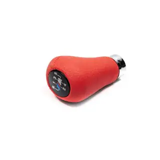 Pomello cambio OEM (ecopelle, rosso liscio) foto 1