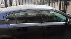 Opel Astra H 2004-2013 Cornici Finestrini Acciaio Inox Hatchback, Carmos - Acciaio Turco foto 4