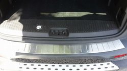 Ford Courier 2014-2023 Protezione paraurti posteriore OmsaLine (opaco, acciaio inox) foto 2