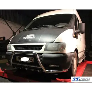 Bull bar WT003-Plus (2000-2006, inox) Ford Transit 2000–2014 foto 2