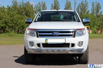 Ford Ranger 2011–2022 Protezione Anteriore ST016 (Acciaio Inox) foto 5