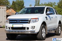 Ford Ranger 2011–2022 Protezione Anteriore ST016 (Acciaio Inox) foto 6